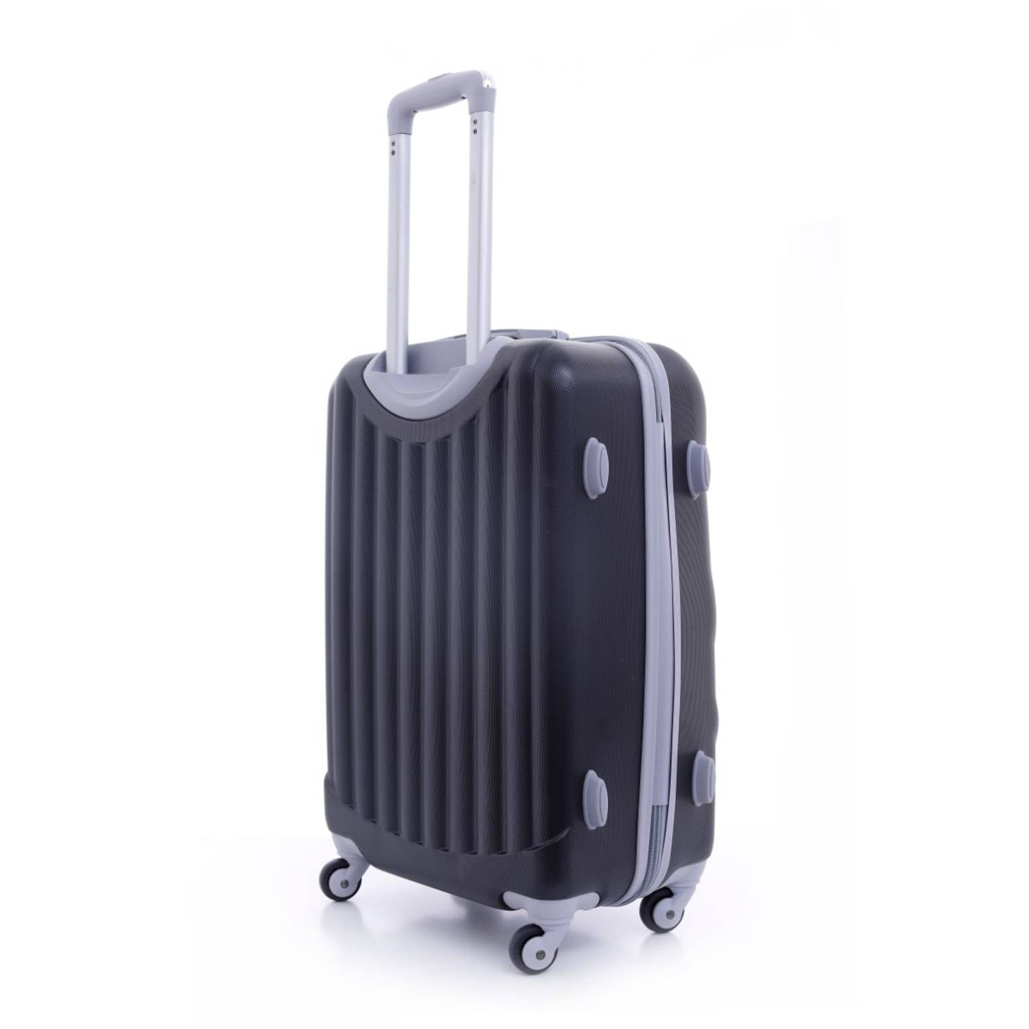 Para John ABS Luggage Travel Trolley With 4 Wheels 3pcs Set Black Para John ABS Luggage Travel Trolley With 4 Wheels 3pcs Set Black