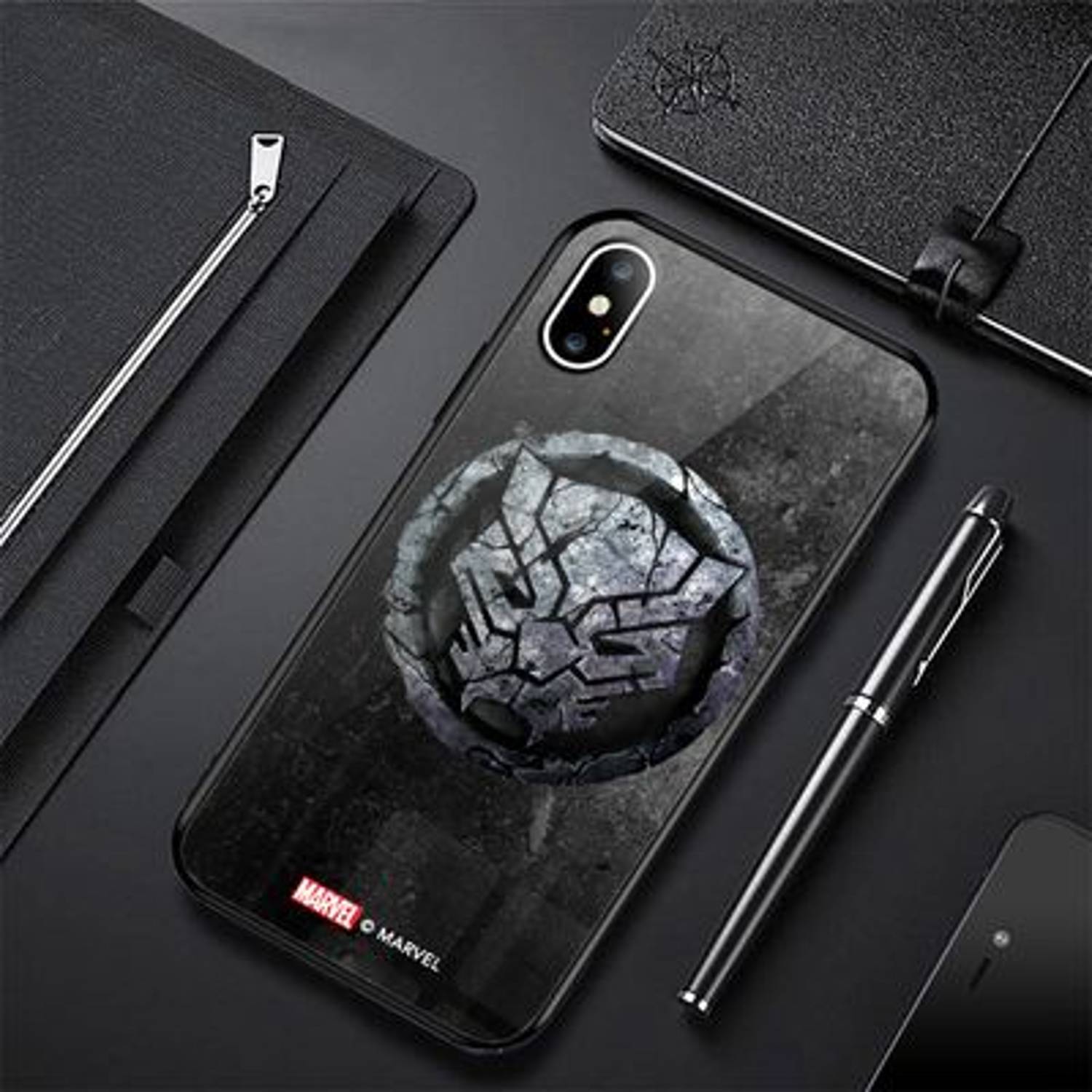Marvel Black Panther Symbol iPhone Xs Max Cover Marvel Black Panther Symbol iPhone Xs Max Cover