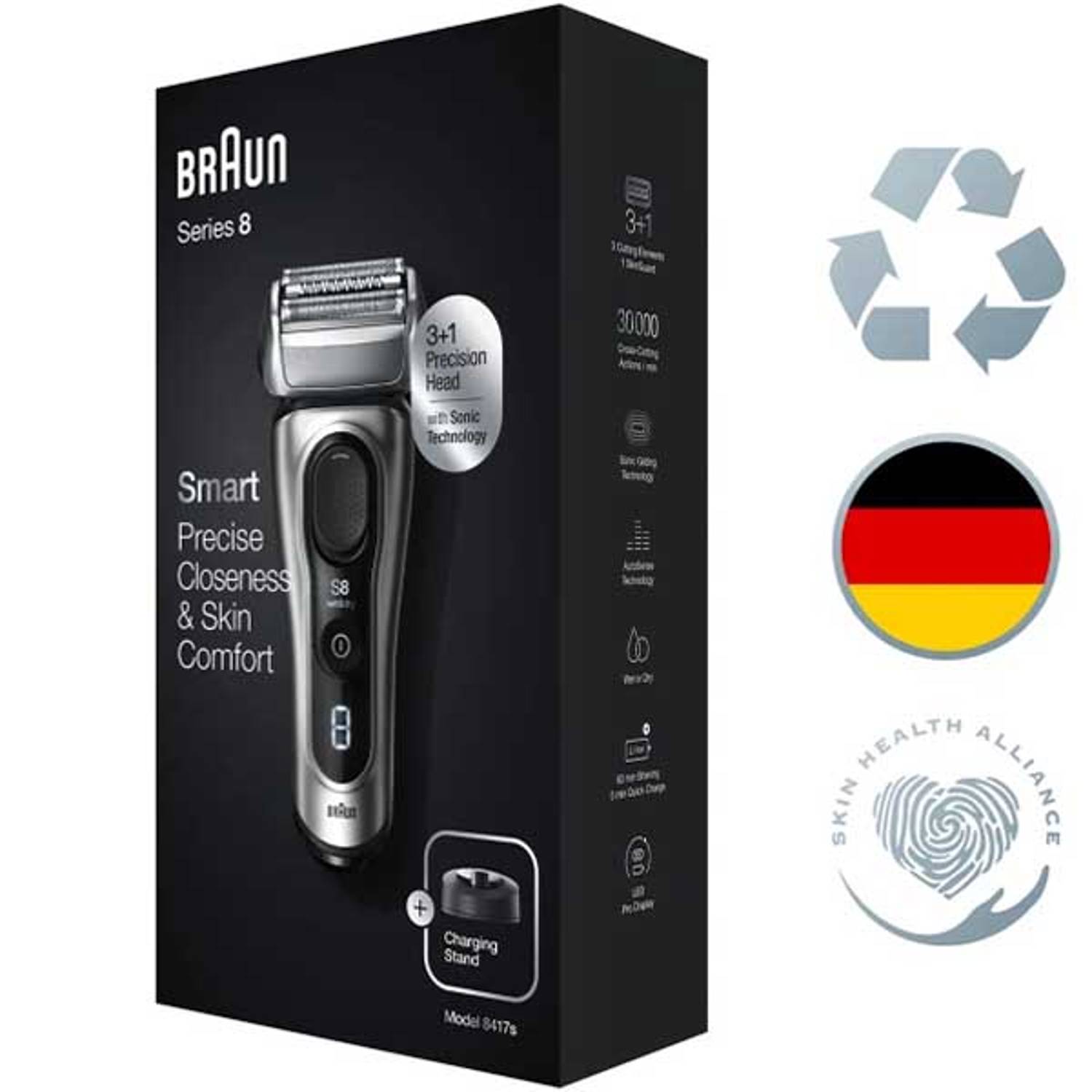 Braun Series 8 Wet & Dry Shaver 8417S Braun Series 8 Wet & Dry Shaver 8417S
