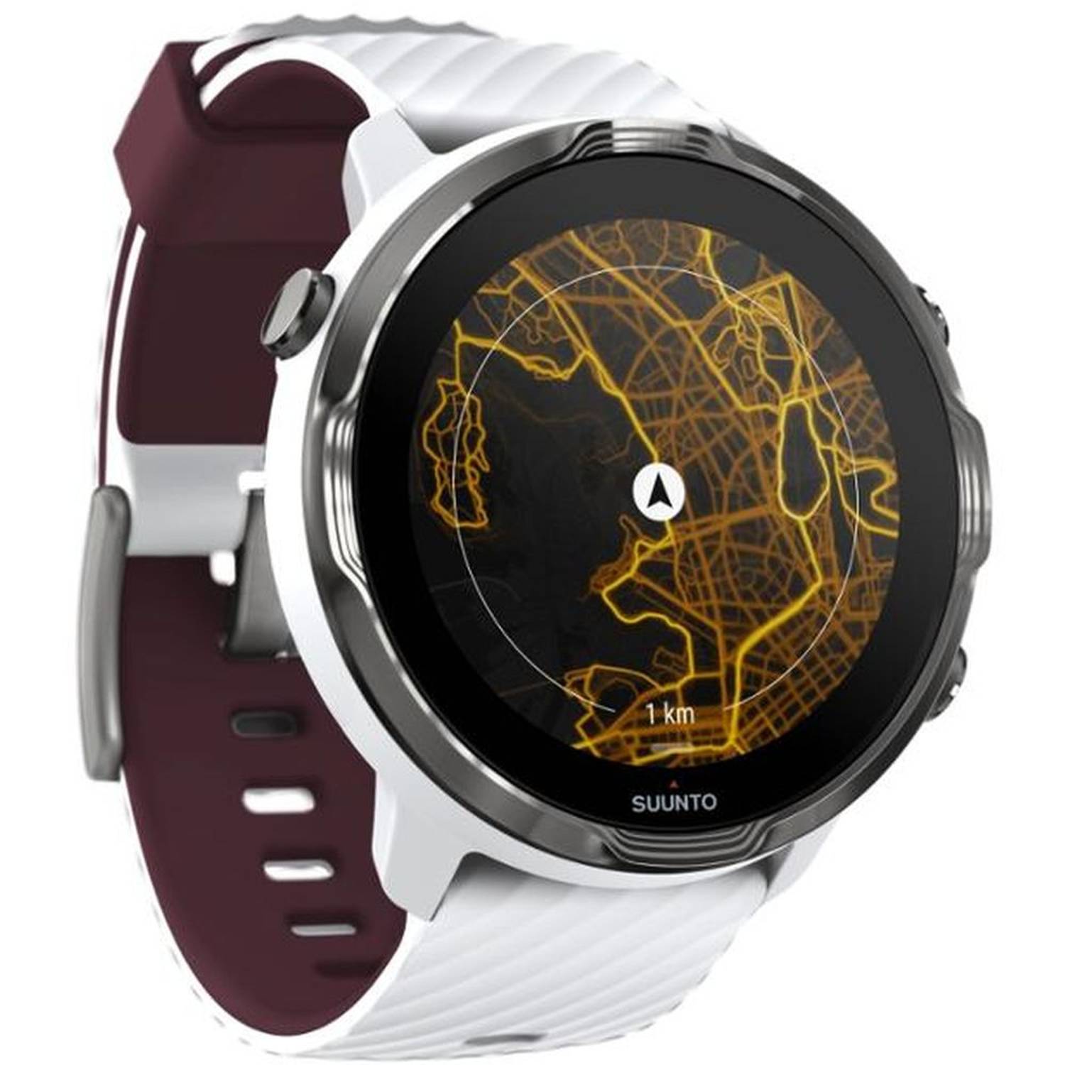 Suunto 7 SS050380000 Sports Smart Watch White Burgundy Suunto 7 SS050380000 Sports Smart Watch White Burgundy