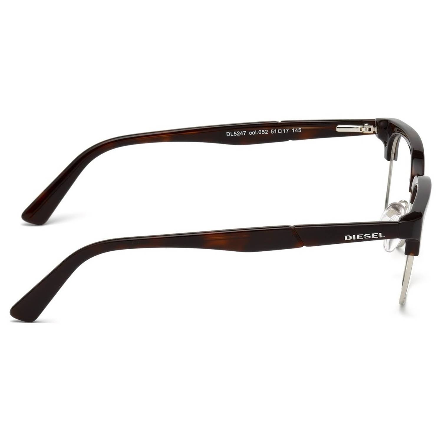 Diesel Optical Frame Dark Havana Plastic For Men DL5247 052 51 Diesel Optical Frame Dark Havana Plastic For Men DL5247 052 51