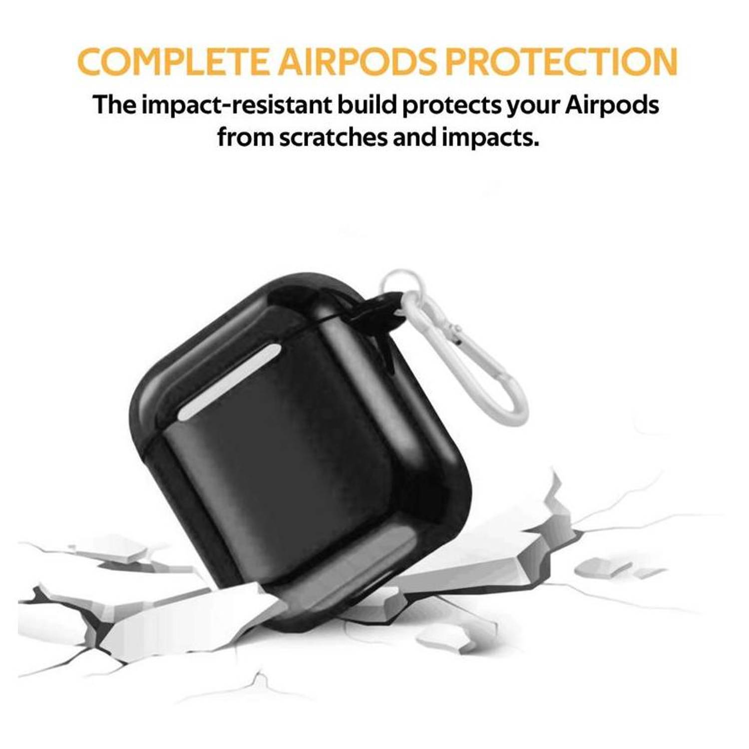 Promate NEONCASE Neon Case For Airpods - Black Promate NEONCASE Neon Case For Airpods - Black