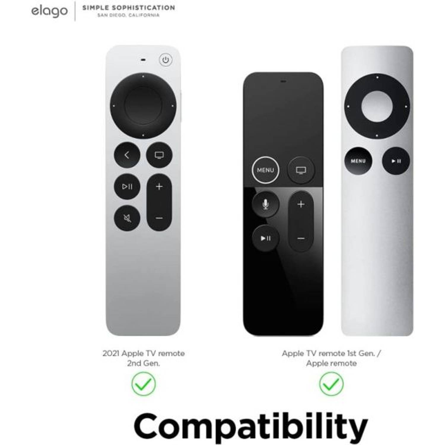 Elago Remote Holder S For Apple TV Remote White Elago Remote Holder S For Apple TV Remote White