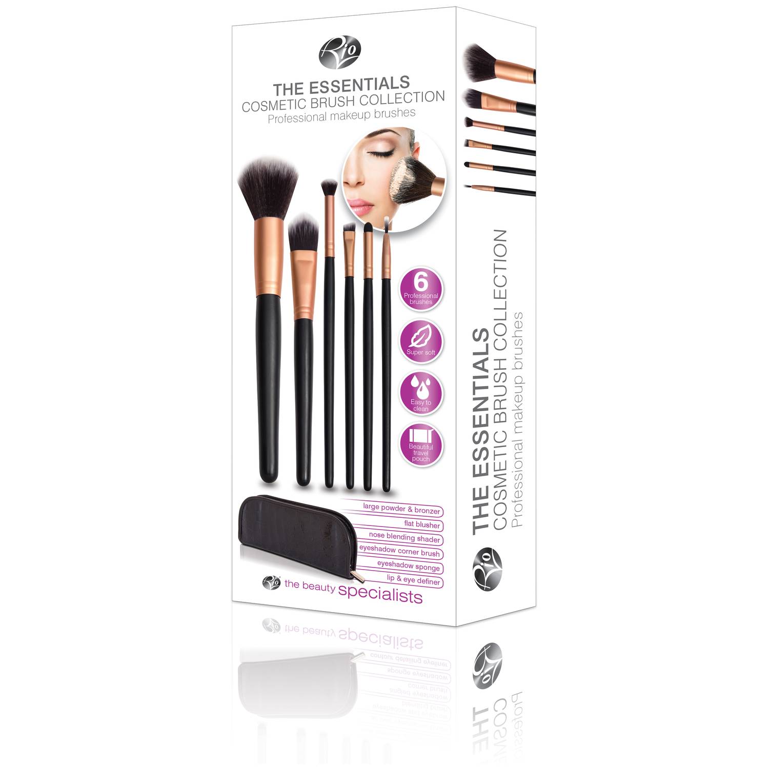 Rio BRCE Essential Cosmetic Professional Makeup Brushes Rio BRCE Essential Cosmetic Professional Makeup Brushes