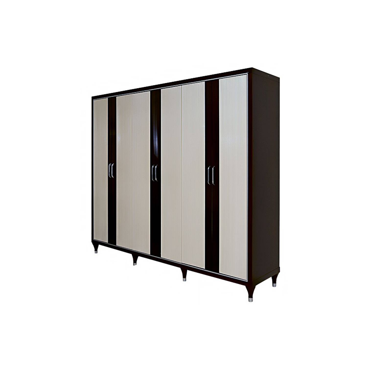 Pan Emirates Flux 6 Door Wardrobe Brown Pan Emirates Flux 6 Door Wardrobe Brown