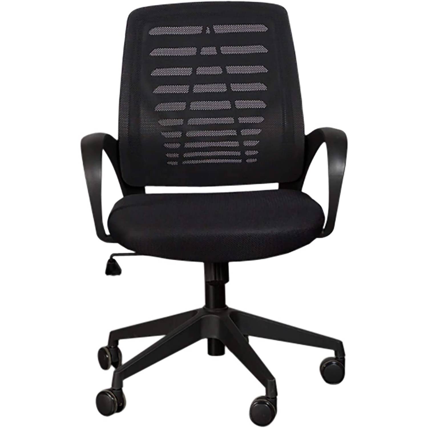 Mahmayi Sleekline 1004 Task Office Chair, Adjustment Height - Castor Wheel Chair - Black/Silver Mahmayi Sleekline 1004 Task Office Chair, Adjustment Height - Castor Wheel Chair - Black/Silver