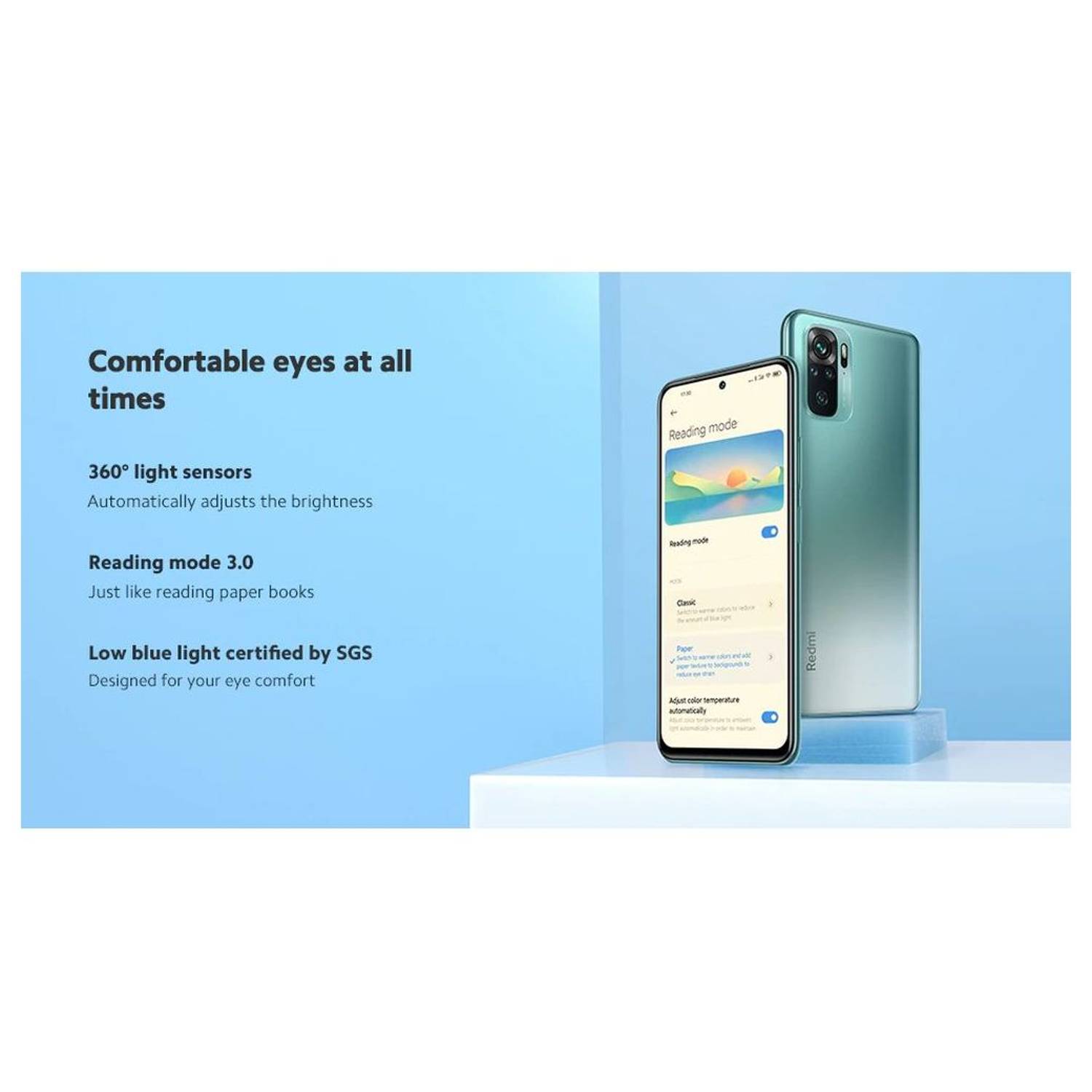 شاومي ريدمي نوت 10 ثنائي الشريحة 64 جيجابايت بلون أخضر ليك 4G شاومي ريدمي نوت 10 ثنائي الشريحة 64 جيجابايت بلون أخضر ليك 4G