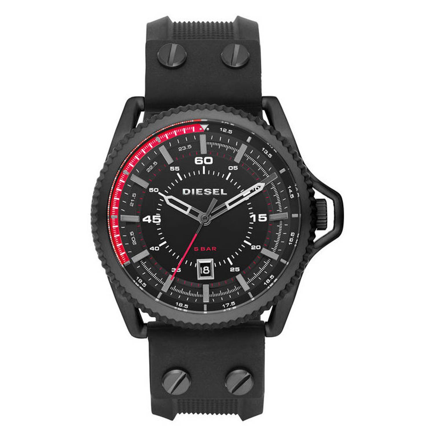 Diesel DZ1760 Textured silicone strap Mens Watch Diesel DZ1760 Textured silicone strap Mens Watch