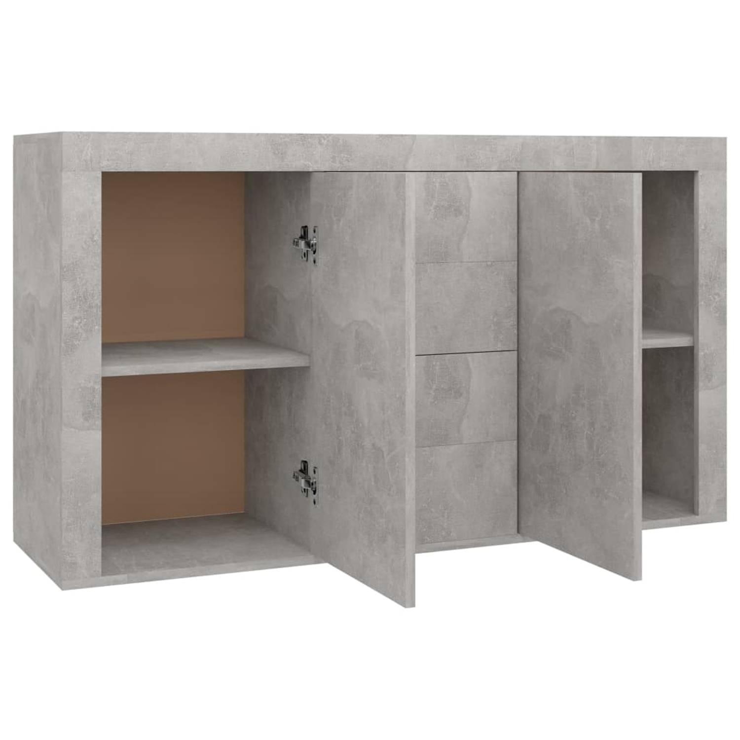 Vidaxl Sideboard Concrete Grey 120x36x69 Cm Engineered Wood Vidaxl Sideboard Concrete Grey 120x36x69 Cm Engineered Wood