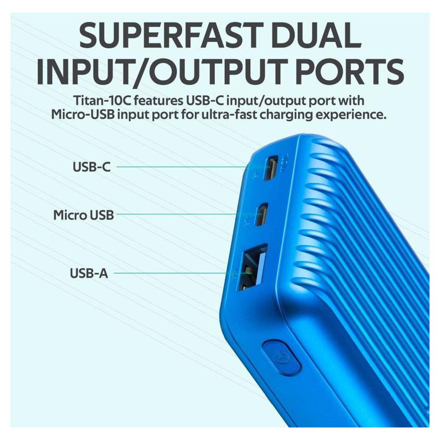 Promate Power Bank 10000mAh Blue Promate Power Bank 10000mAh Blue