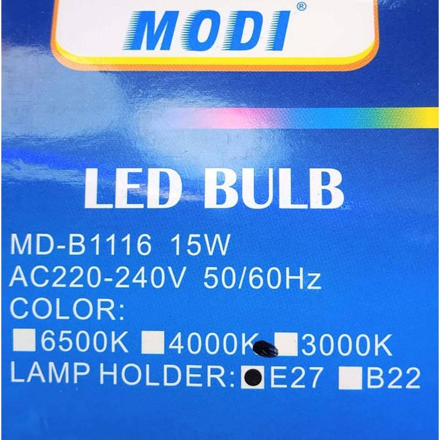 Modi LED Bulb 15W Modi LED Bulb 15W