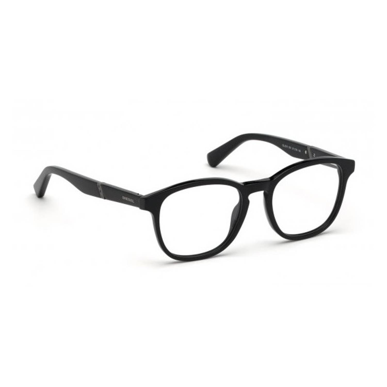Diesel Optical Frame Shiny Black Plastic For Unisex DL5311 001 51 Diesel Optical Frame Shiny Black Plastic For Unisex DL5311 001 51