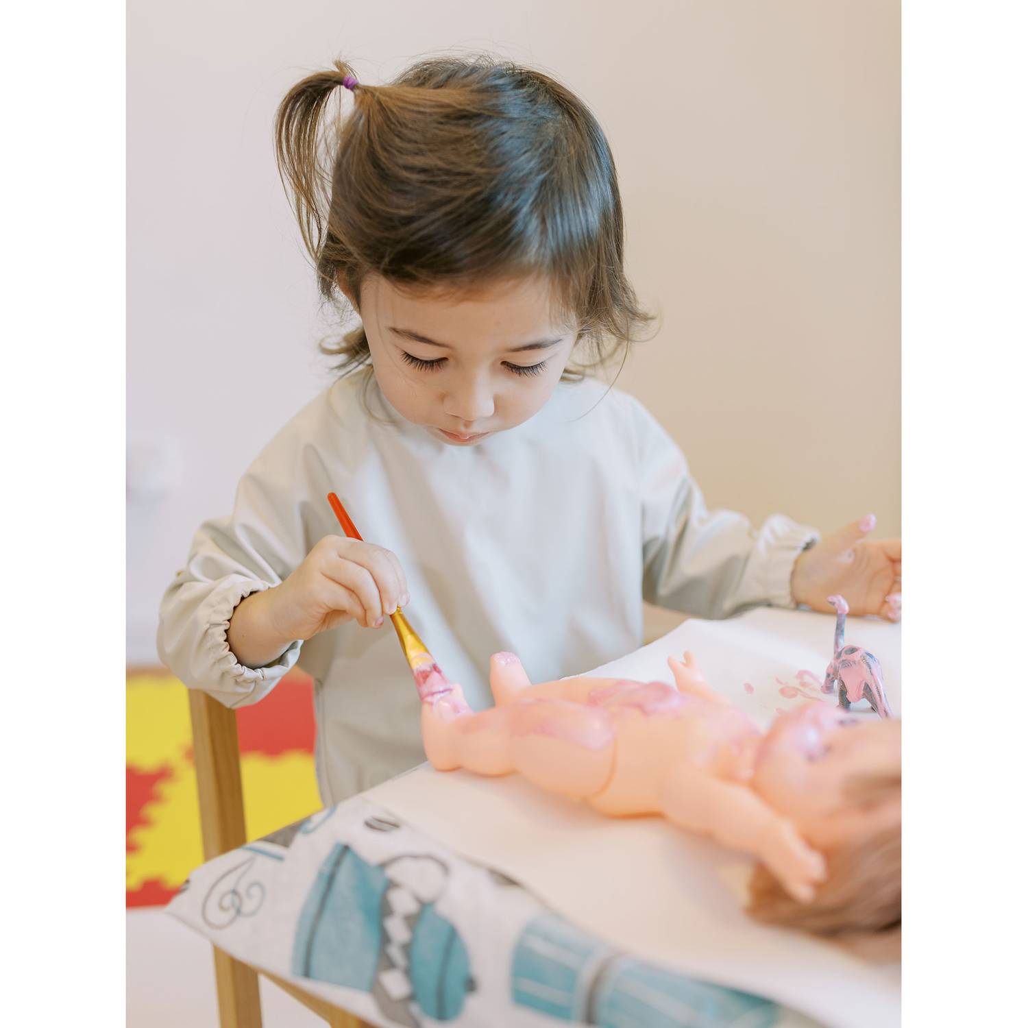 Milk It Baby, MI-SBSB004 Sleeved Bib, Safari Beige Milk It Baby, MI-SBSB004 Sleeved Bib, Safari Beige