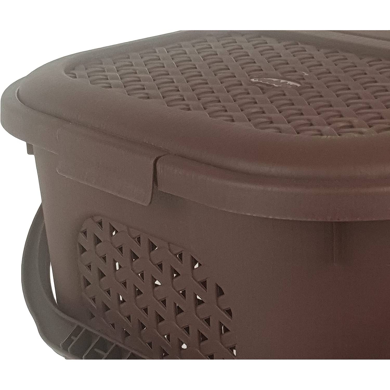 Hobby Life Rattan Design Maximo Picnic Basket 28 Litres (chocolate), Storage Basket Camping Picnic Food Grocery Basket Fruit Vegetable Bins, Organizer For Home Outdoor Activities Hobby Life Rattan Design Maximo Picnic Basket 28 Litres (chocolate), Storage Basket Camping Picnic Food Grocery Basket Fruit Vegetable Bins, Organizer For Home Outdoor Activities