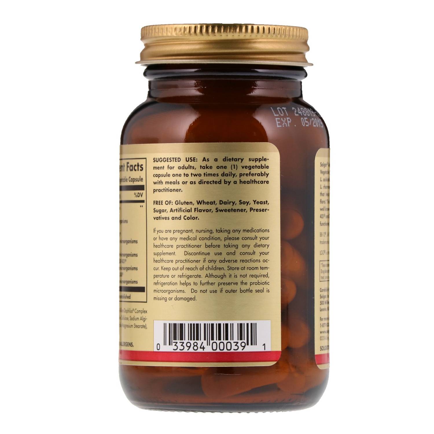 Solgar Advanced Acidophilus Plus 60 Vegetable Capsules Solgar Advanced Acidophilus Plus 60 Vegetable Capsules