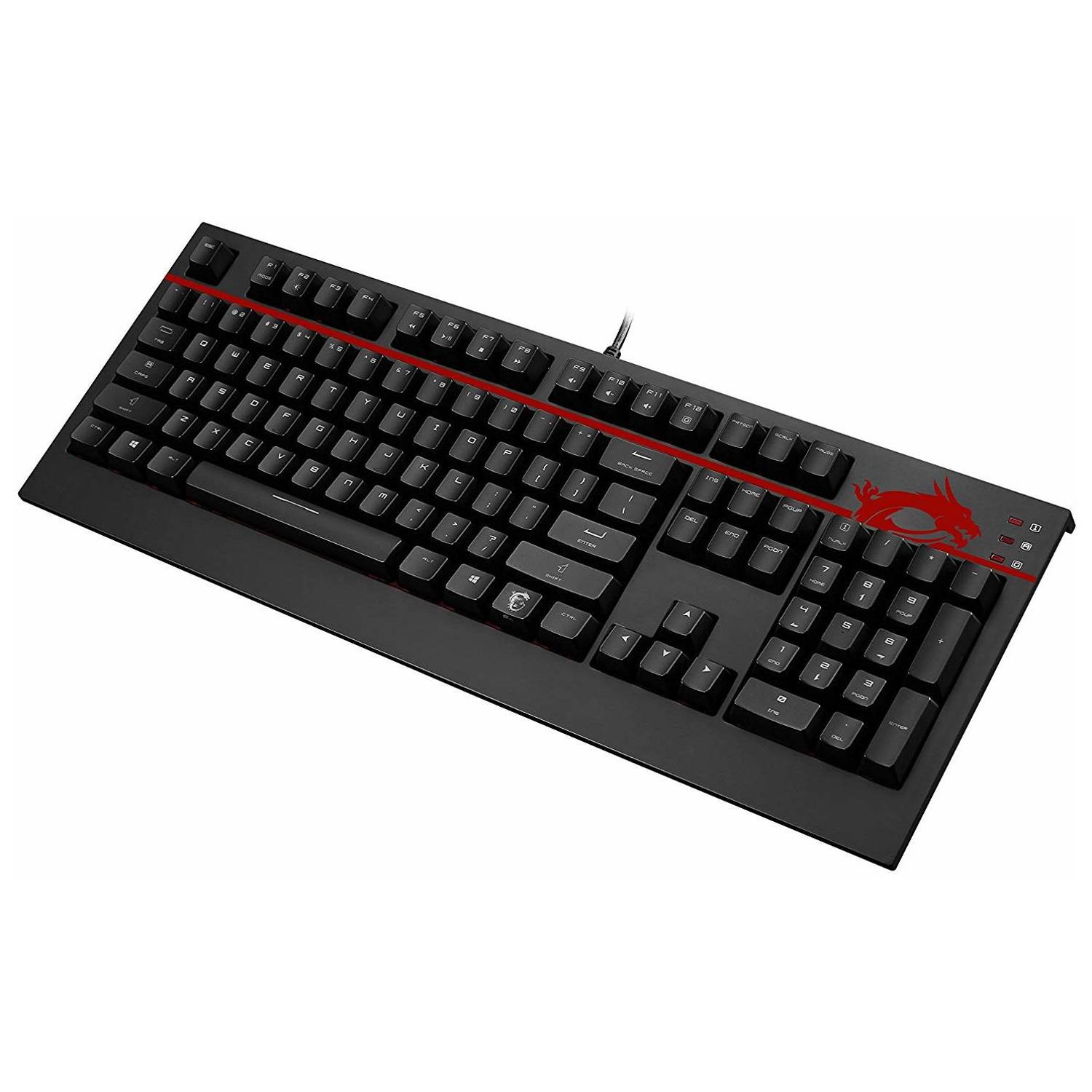 MSI S1104DE212CL4 GK701 RGB aming Keyboard Black MSI S1104DE212CL4 GK701 RGB aming Keyboard Black