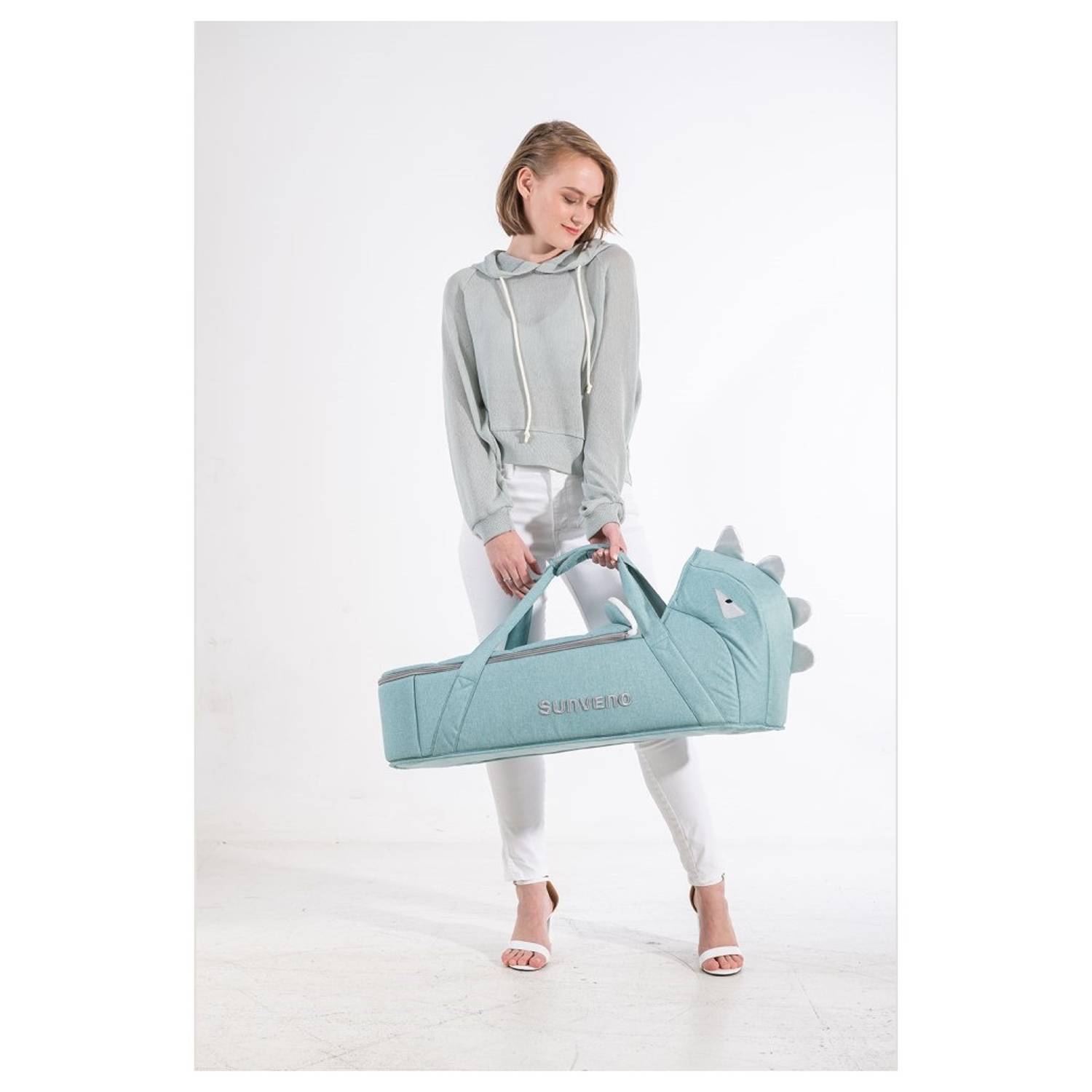 Sunveno Foldable Travel Carry Cot Green Sunveno Foldable Travel Carry Cot Green