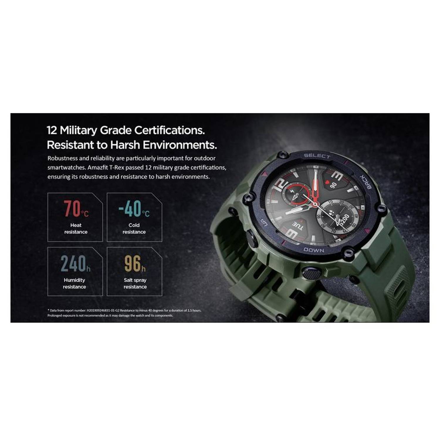 Amazfit T-Rex A1919 Smart Watch Rock Black Amazfit T-Rex A1919 Smart Watch Rock Black