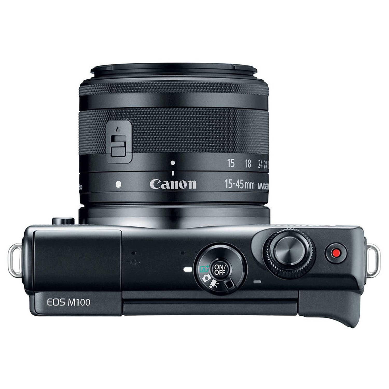 Canon EOS M100 Mirrorless Digital Camera Body Black With EF-M15-45 IS STM Lens Canon EOS M100 Mirrorless Digital Camera Body Black With EF-M15-45 IS STM Lens