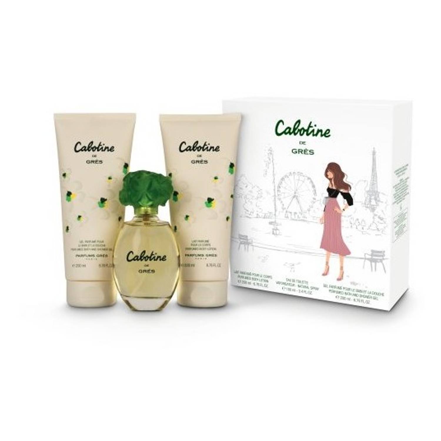 Cabotine De Gres EDT 100ml+200ml Body Lotion+200ml Gift Set Women Cabotine De Gres EDT 100ml+200ml Body Lotion+200ml Gift Set Women