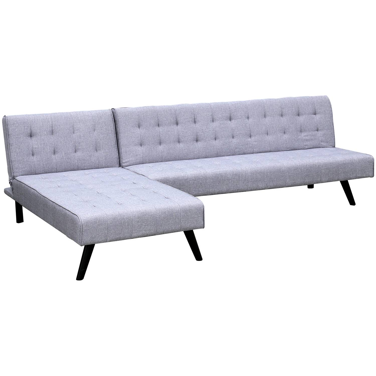 Home Style Mabelle 3 Seater+Chaise Sofa Bed - Grey Home Style Mabelle 3 Seater+Chaise Sofa Bed - Grey