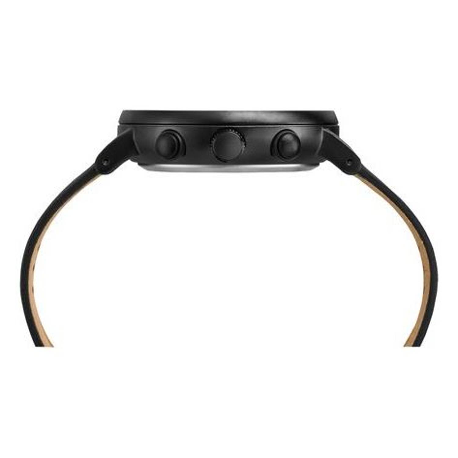 Timex The Fairfield Quartz Black Leather Watch For Men TW2R26800 Timex The Fairfield Quartz Black Leather Watch For Men TW2R26800