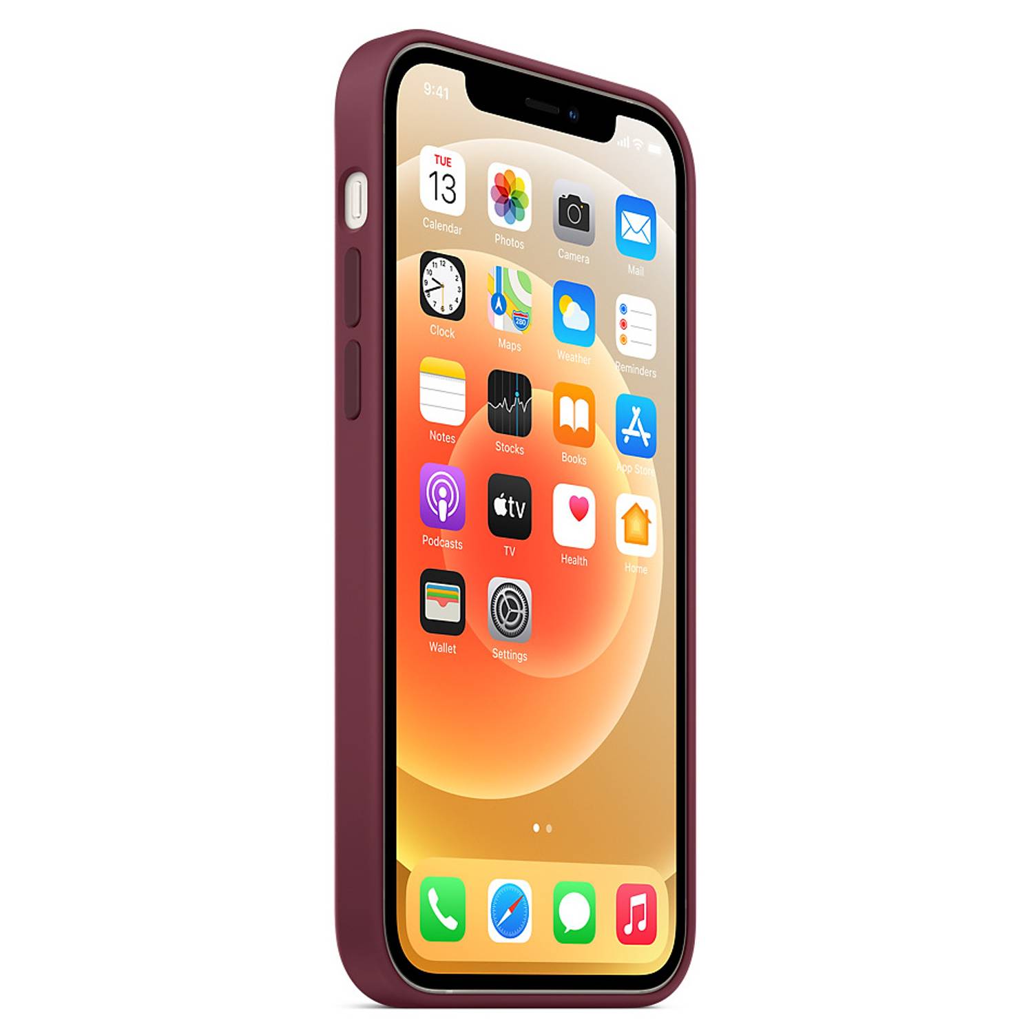 Apple iPhone 12 | 12 Pro Silicone Case with MagSafe - Plum Apple iPhone 12 | 12 Pro Silicone Case with MagSafe - Plum