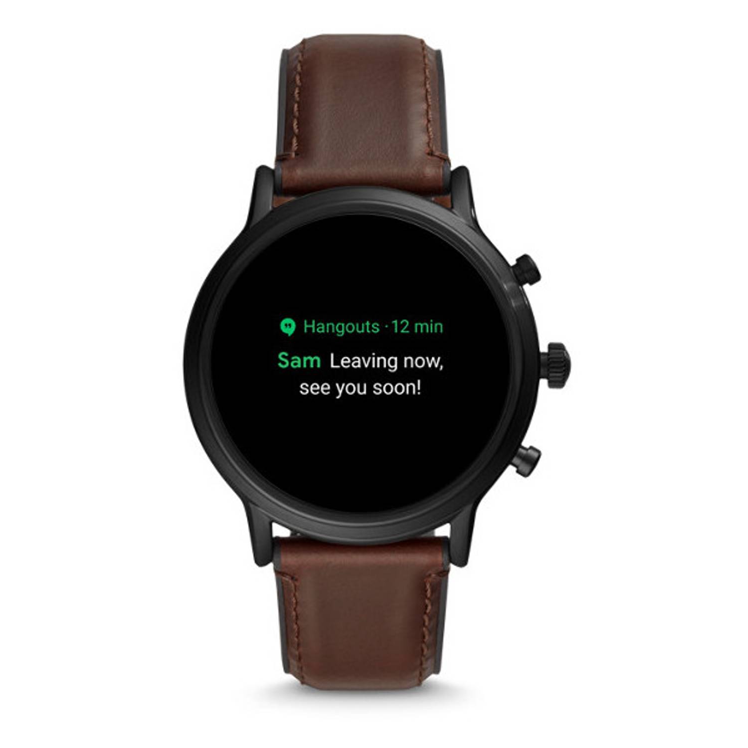 Fossil The Carlyle Gen5 Dark Brown Leather Men Smartwatch Fossil The Carlyle Gen5 Dark Brown Leather Men Smartwatch