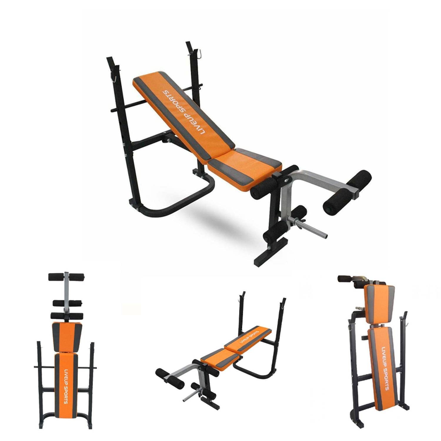Combo pack : Fitness Weight Bench LS1102 With 40Kg Barbell Set Combo pack : Fitness Weight Bench LS1102 With 40Kg Barbell Set