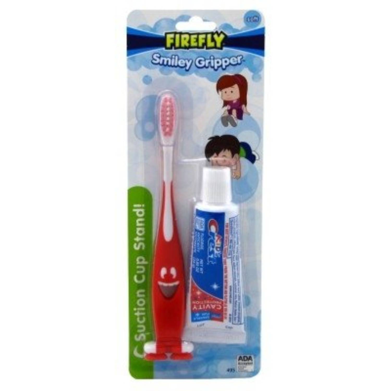 Dr. Fresh Firefly Toothbrush Smiley Gripper With Toothpaste (2 Pack) Dr. Fresh Firefly Toothbrush Smiley Gripper With Toothpaste (2 Pack)