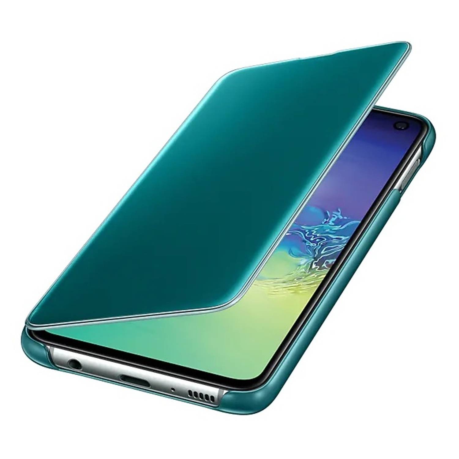 Samsung Clear View Cover Green For Galaxy S10e Samsung Clear View Cover Green For Galaxy S10e