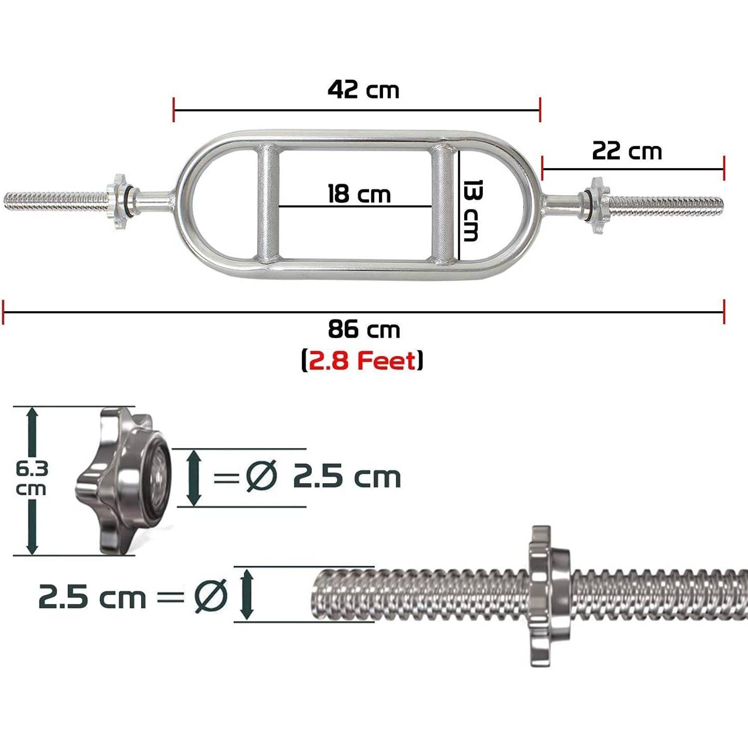ULTIMAX Dumbbell Olympic Super Curl Bar 3 Feet Standard Egg Biceps Bar Threaded for Gym and Home Exercise Bicep and Trisep -30mm ULTIMAX Dumbbell Olympic Super Curl Bar 3 Feet Standard Egg Biceps Bar Threaded for Gym and Home Exercise Bicep and Trisep -30mm