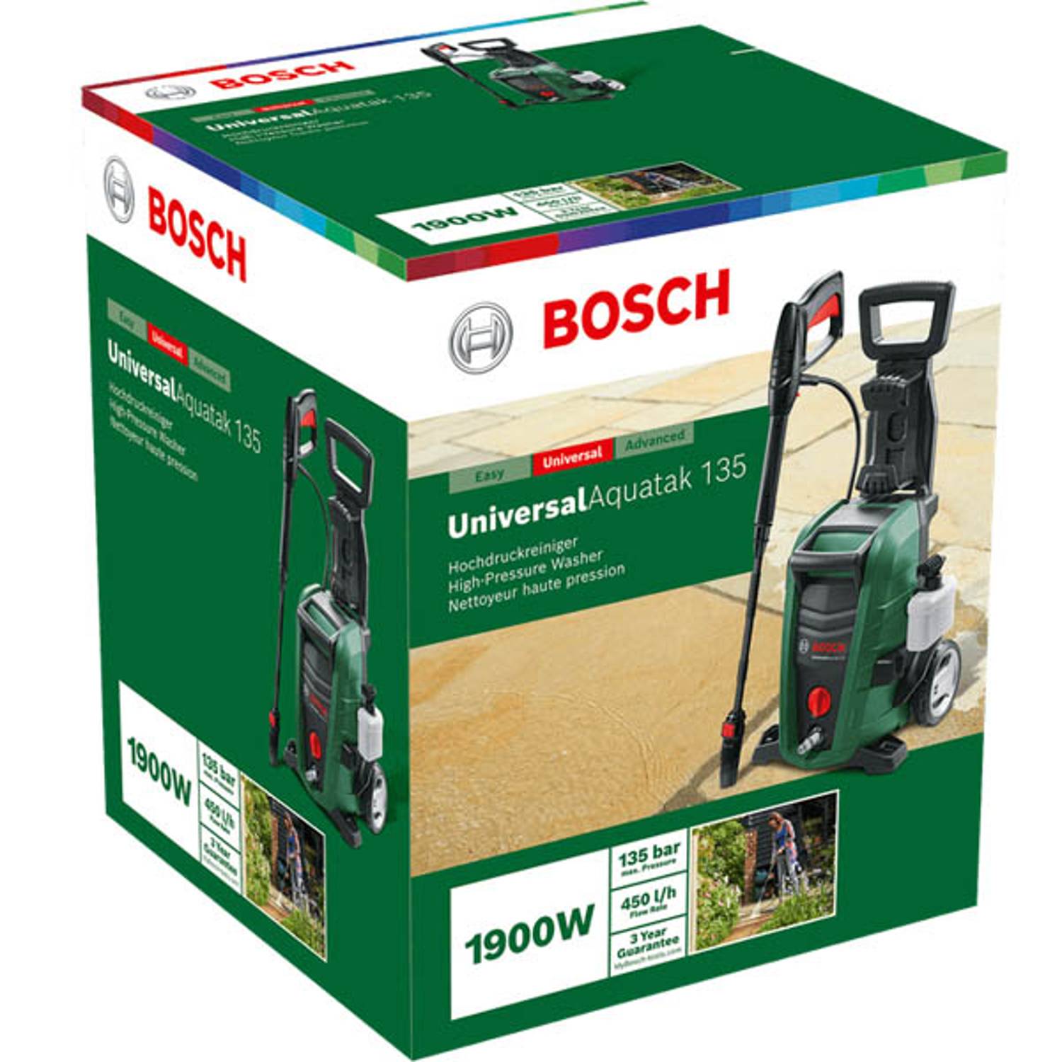 Bosch Pressure Washer 135 Bars Green 06008A7C70 Bosch Pressure Washer 135 Bars Green 06008A7C70