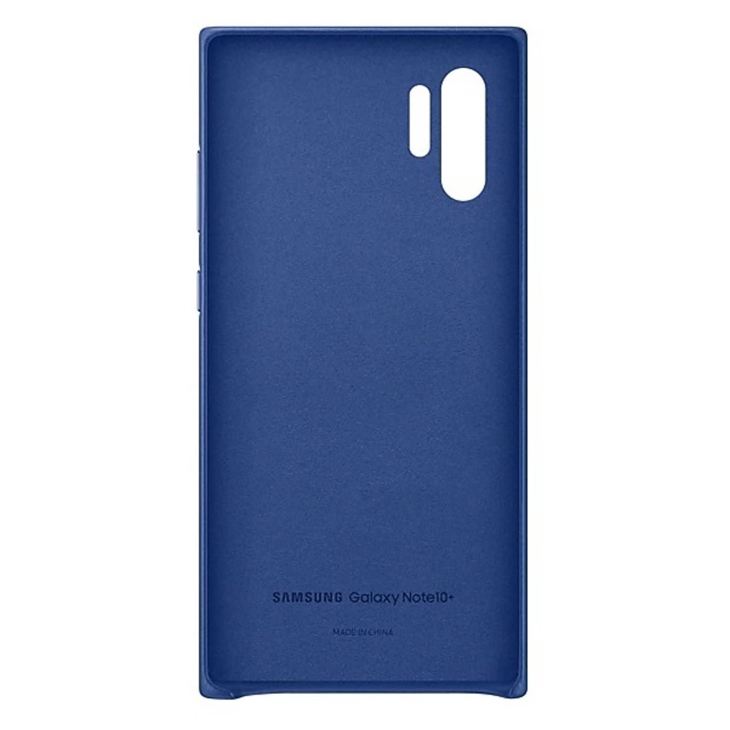 Samsung Note 10 Plus Leather Cover - Blue Samsung Note 10 Plus Leather Cover - Blue