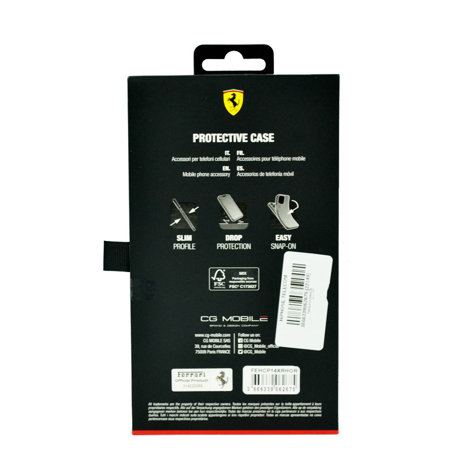 Ferrari Pu Leather Perforated Case With Nylon Base & Yellow Shield Logo For Iphone 14 Pro Max Red Ferrari Pu Leather Perforated Case With Nylon Base & Yellow Shield Logo For Iphone 14 Pro Max Red