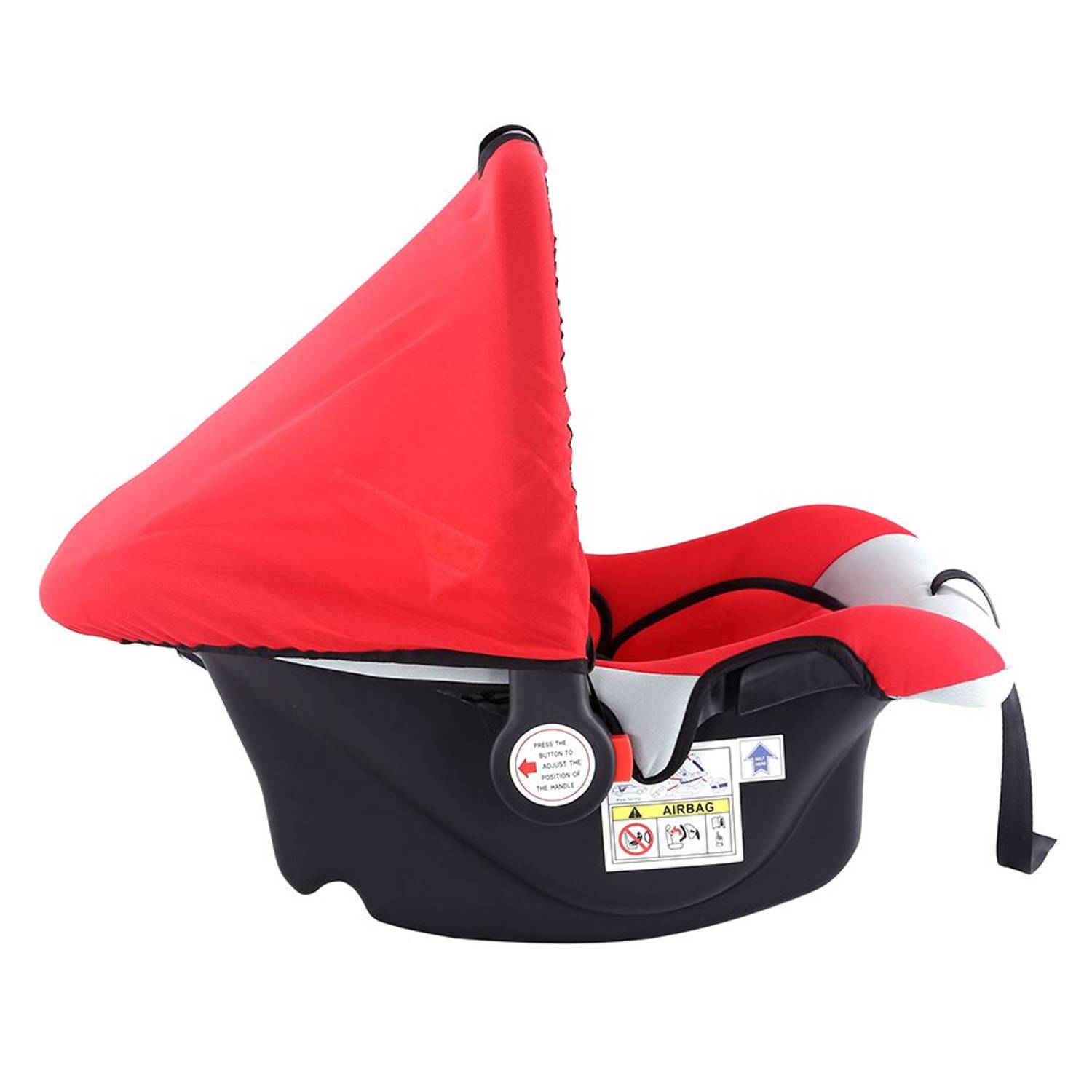 Baby Plus Baby Car Seat Cum Carry Cot Red 0-15 M Baby Plus Baby Car Seat Cum Carry Cot Red 0-15 M