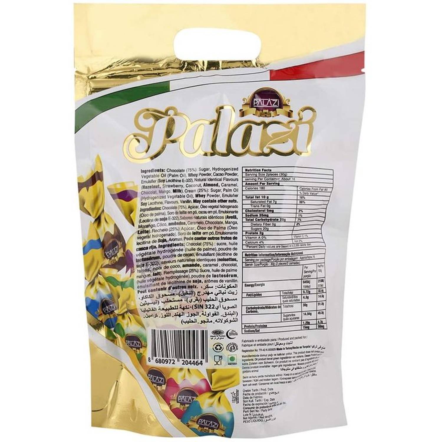 Palazi 8 Assorted Flavours Chocolate Turffle 500g Palazi 8 Assorted Flavours Chocolate Turffle 500g