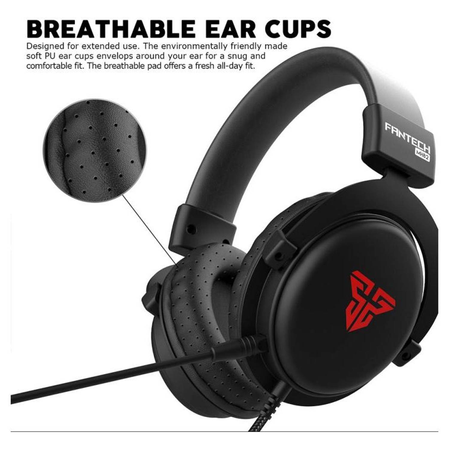 Fantech ECHO MH82 Gaming Headset Black Fantech ECHO MH82 Gaming Headset Black
