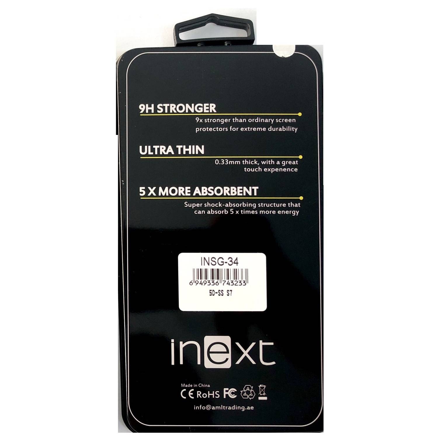 Inext 5D Glass Clear Screen Protector For Samsung Galaxy S7 - INSG34 Inext 5D Glass Clear Screen Protector For Samsung Galaxy S7 - INSG34