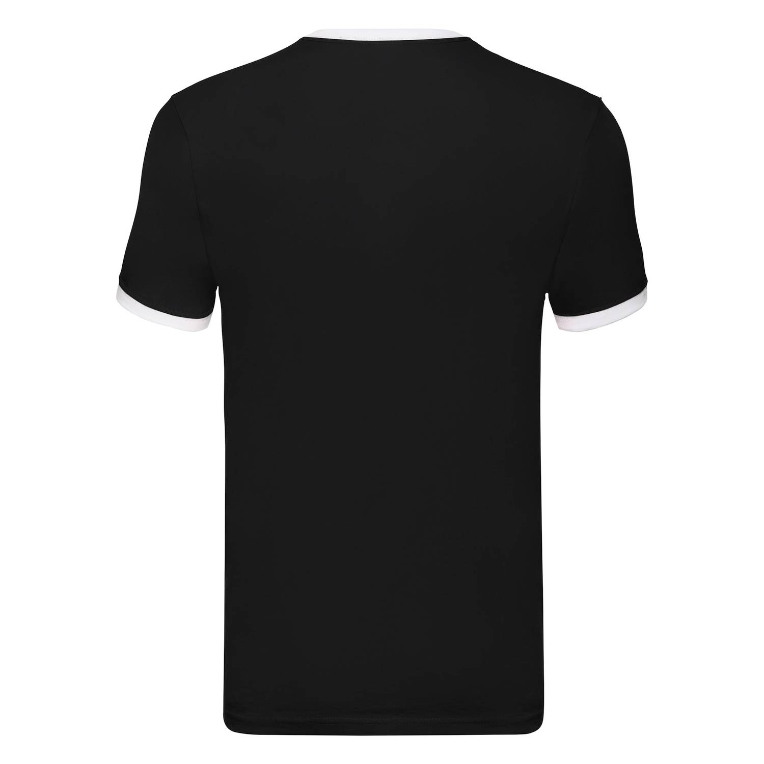 Fruit Of The Loom Valueweight Ringer T-Shirt Black/White Extra Large Fruit Of The Loom Valueweight Ringer T-Shirt Black/White Extra Large