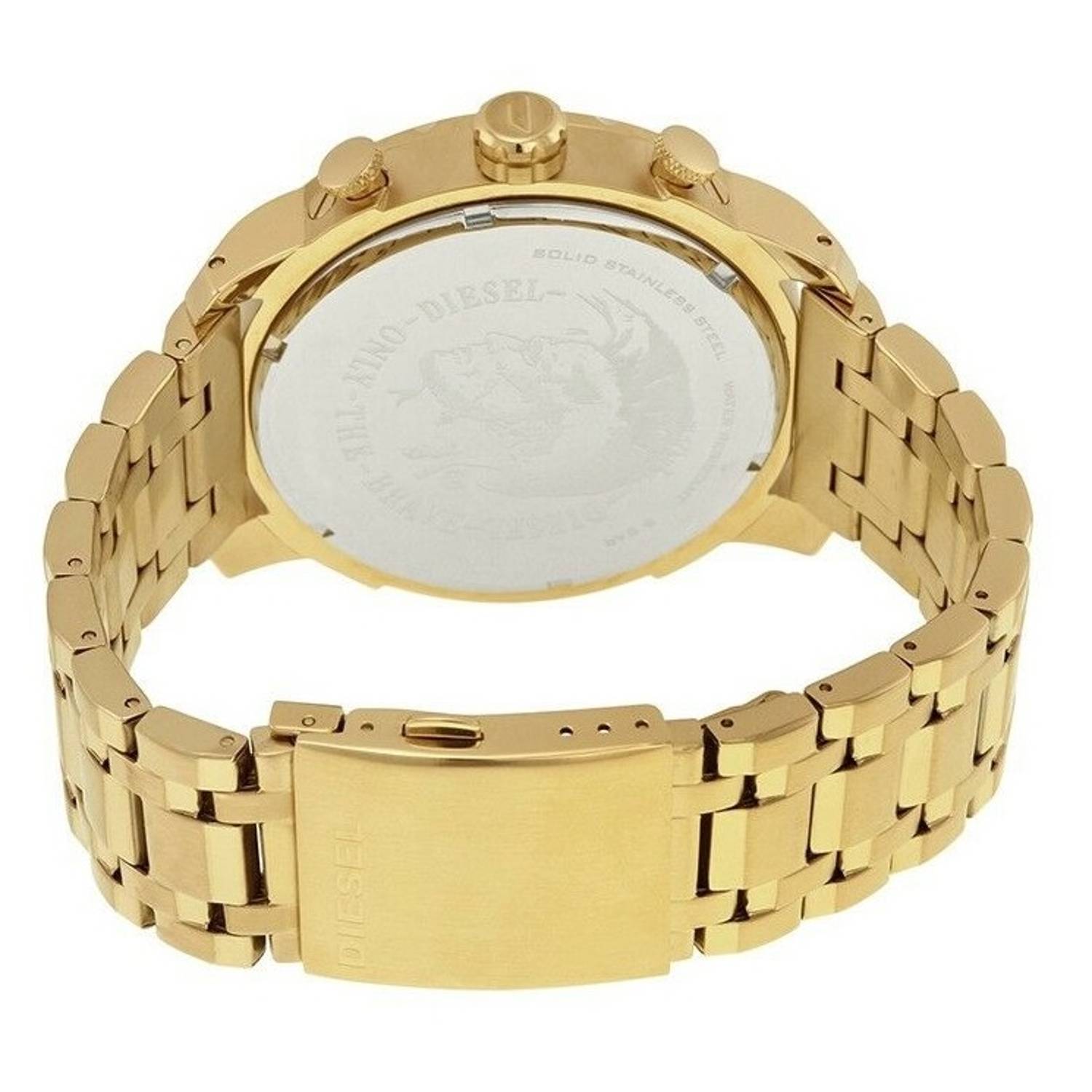 Diesel DZ4376 Stronghold Gold Tone Dial Chronograph Men's Watch Diesel DZ4376 Stronghold Gold Tone Dial Chronograph Men's Watch