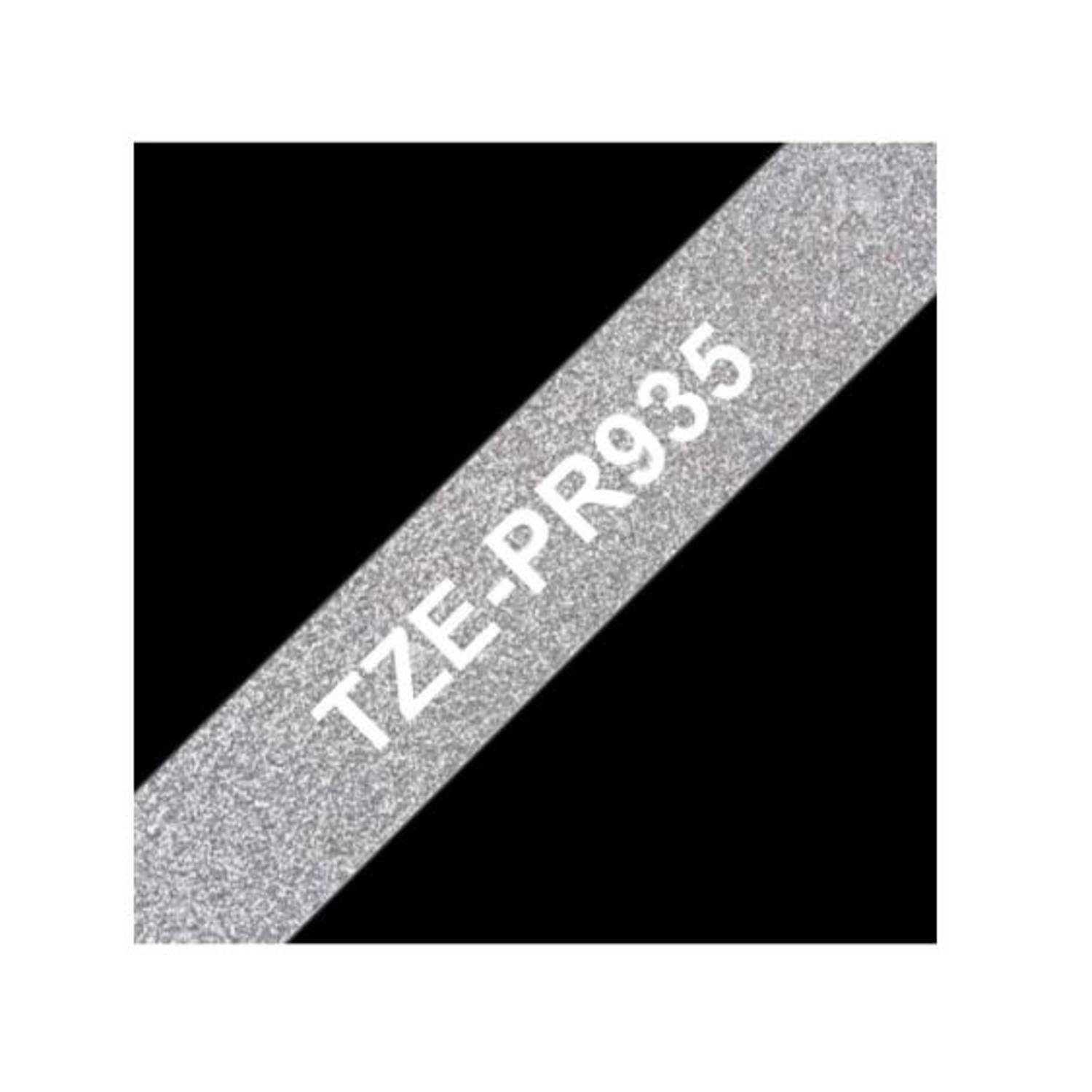 Brother Satin Ribbon Premium Silver 12mm Tze-pr935 Brother Satin Ribbon Premium Silver 12mm Tze-pr935