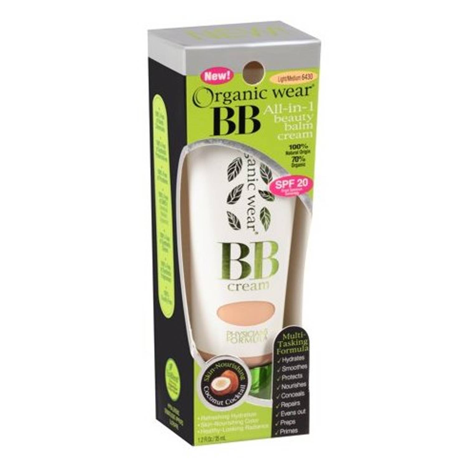 Physicians Formula Organic Wear All in 1 BB Cream Spf20 Light/Medium Physicians Formula Organic Wear All in 1 BB Cream Spf20 Light/Medium