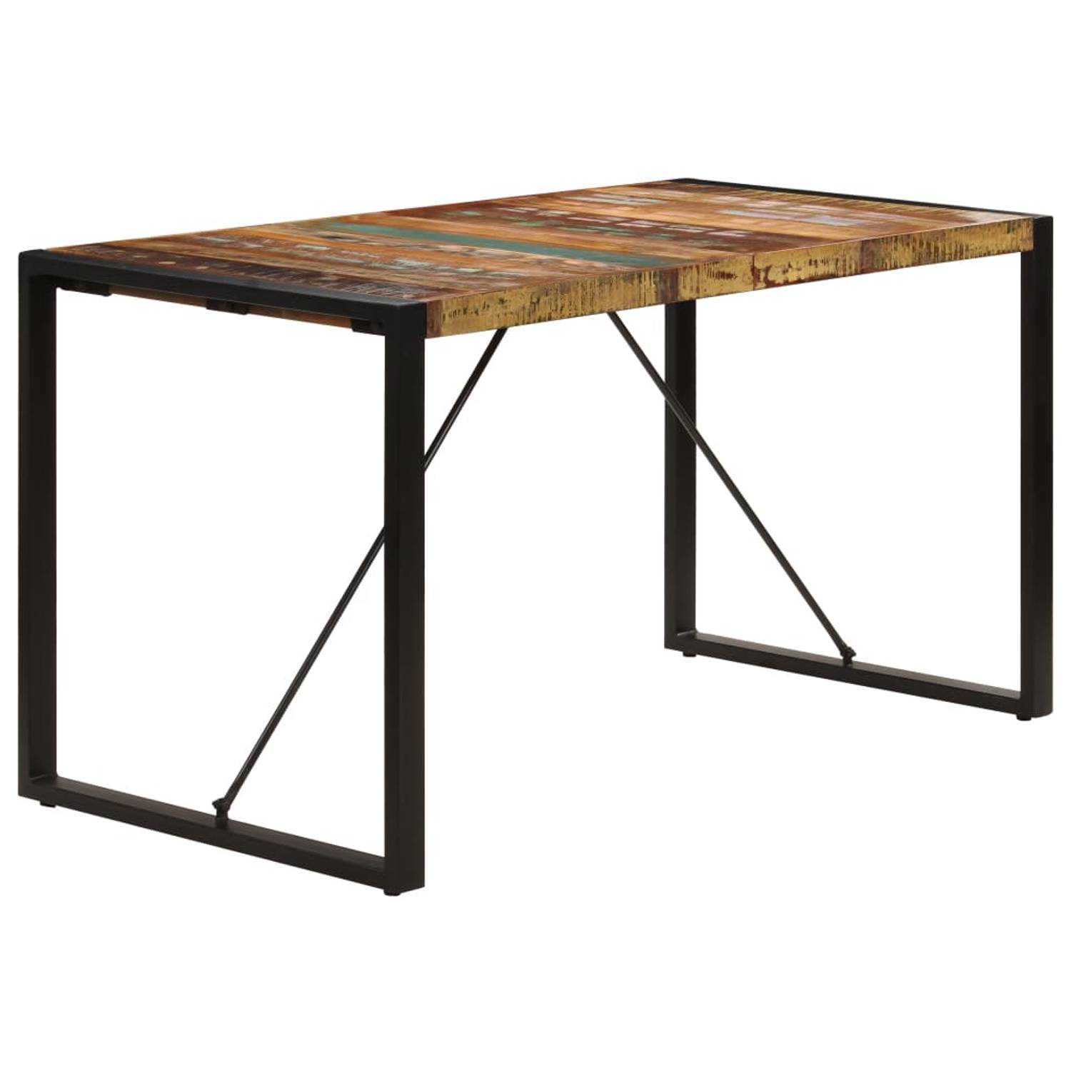vidaXL Dining Table 140x70x75 cm Solid Reclaimed Wood vidaXL Dining Table 140x70x75 cm Solid Reclaimed Wood