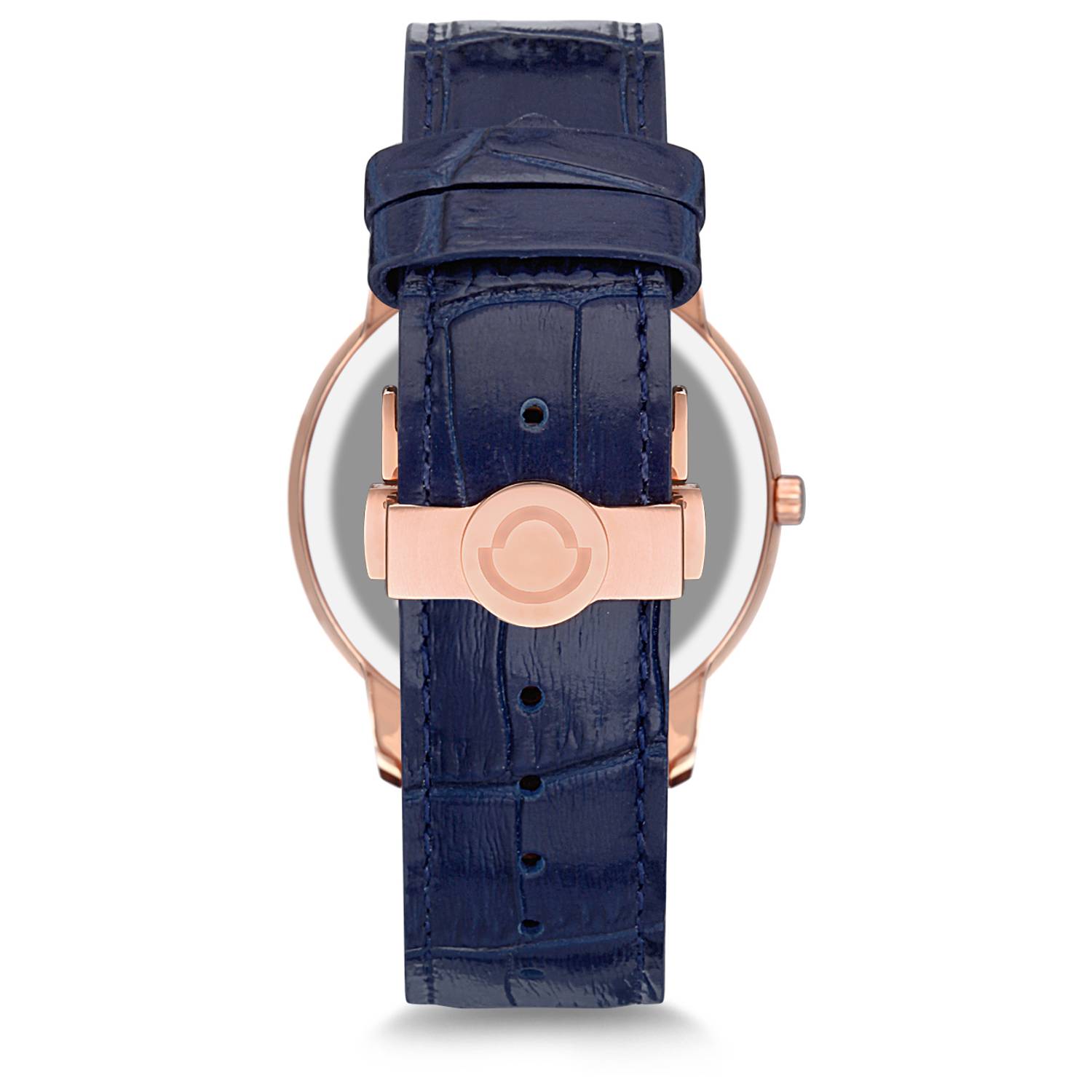 Omax Masterpiece Collection Blue Leather Analog Watch For Men MG33R44I Omax Masterpiece Collection Blue Leather Analog Watch For Men MG33R44I