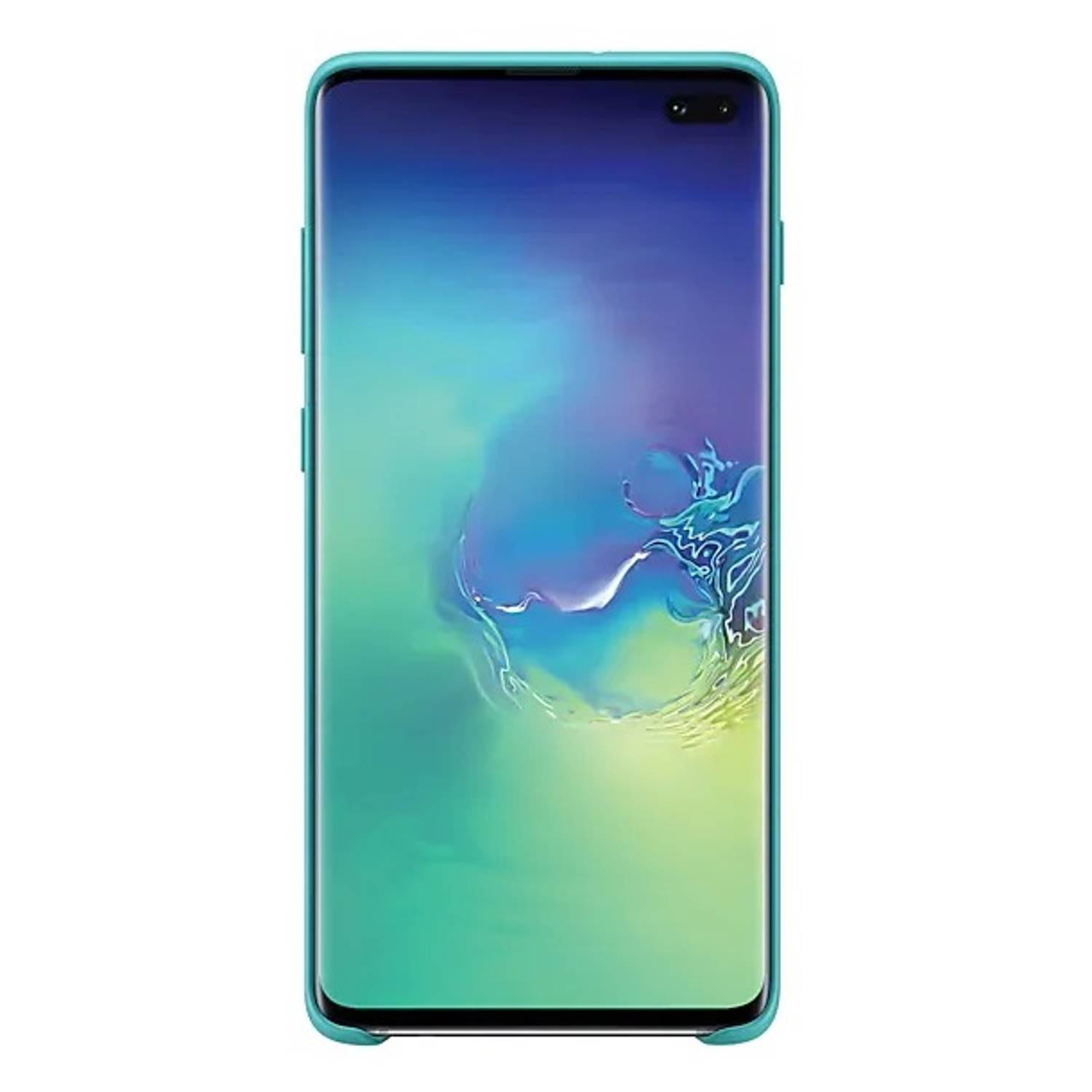 Samsung Silicon Cover Green For Samsung Galaxy S10 Plus Samsung Silicon Cover Green For Samsung Galaxy S10 Plus