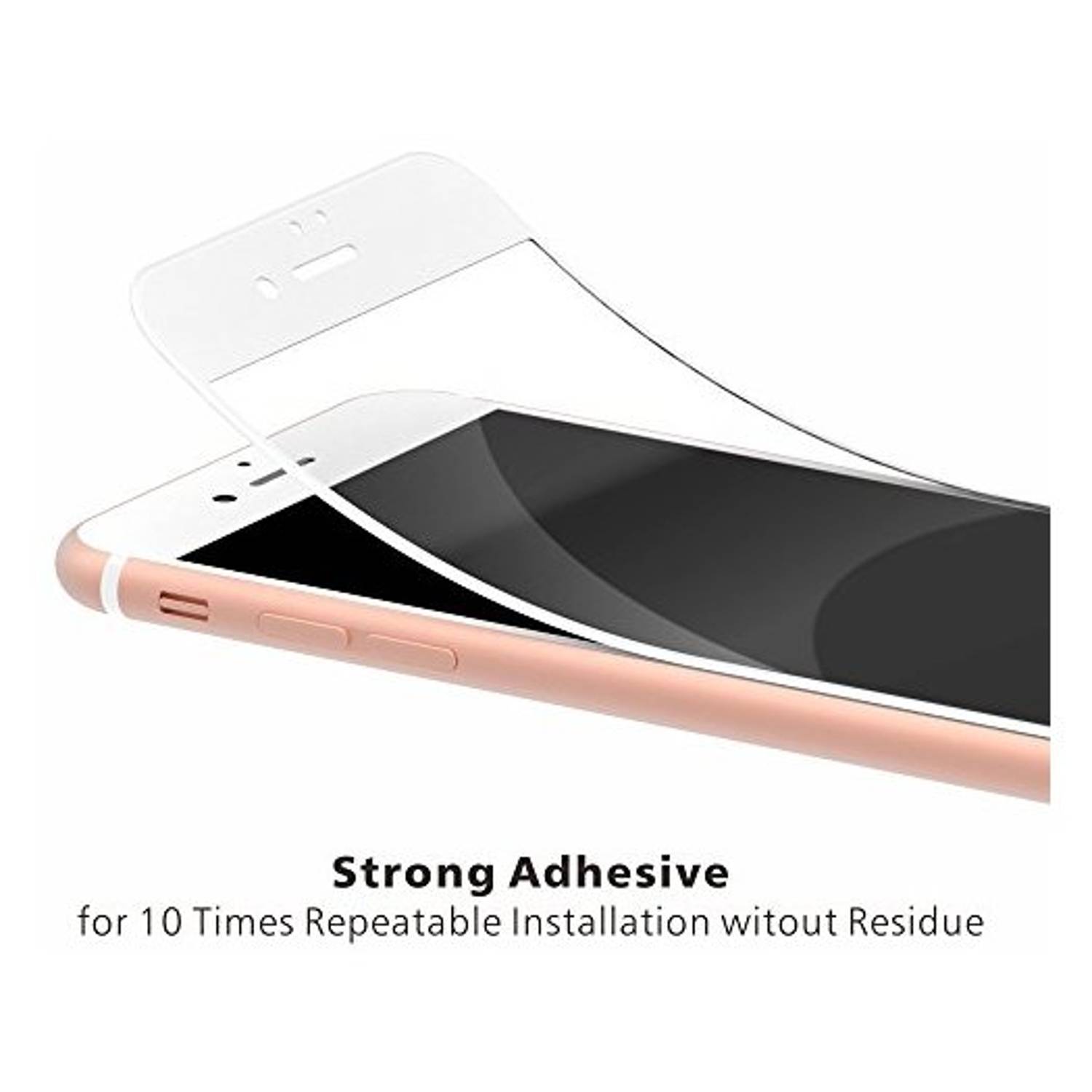 Xplore 4D Tempered Glass Screen Protector Crystal Clear/White For iPhone 8 - SGIP84D Xplore 4D Tempered Glass Screen Protector Crystal Clear/White For iPhone 8 - SGIP84D