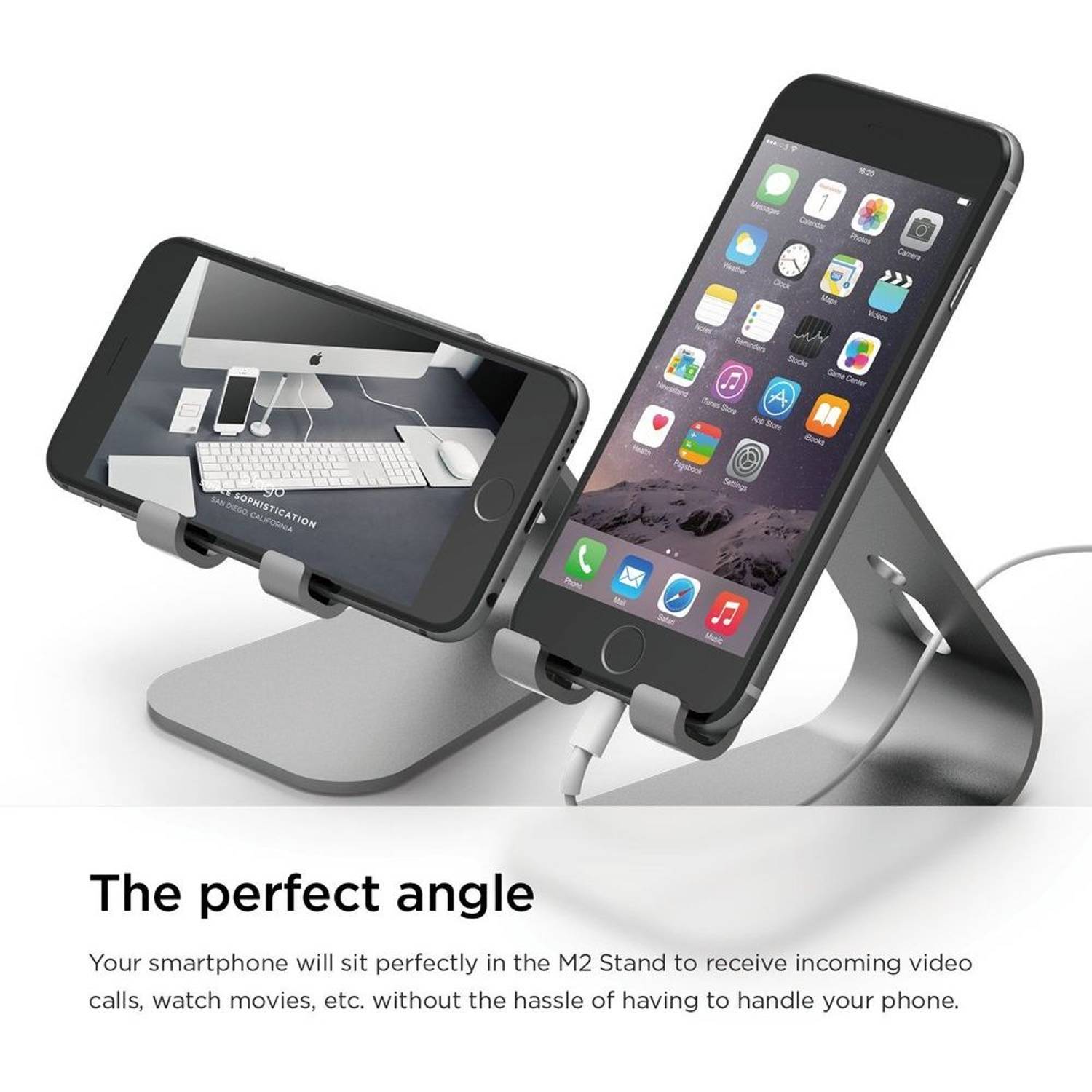 Elago Aluminium M2 Stand For Smartphone Dark Grey Elago Aluminium M2 Stand For Smartphone Dark Grey