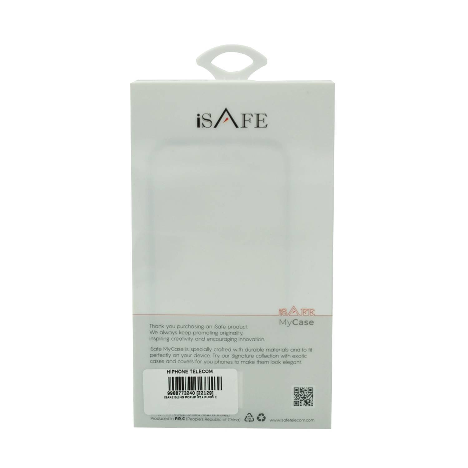 Isafe Bling Pop Up Hard Cover For iPhone 14 Purple Isafe Bling Pop Up Hard Cover For iPhone 14 Purple