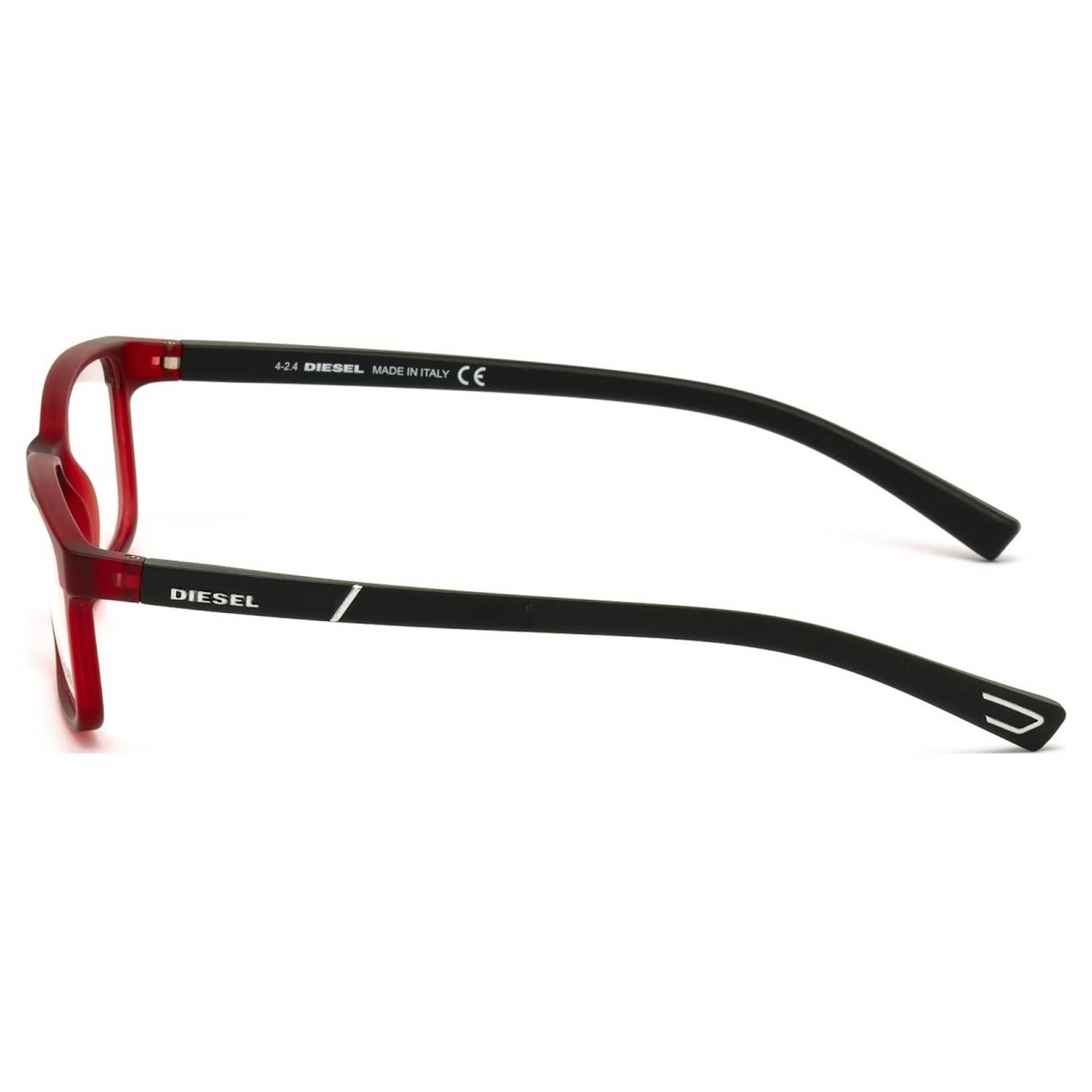 Diesel Optical Frame Matte Red Injected For Men DL5179 067 54 Diesel Optical Frame Matte Red Injected For Men DL5179 067 54
